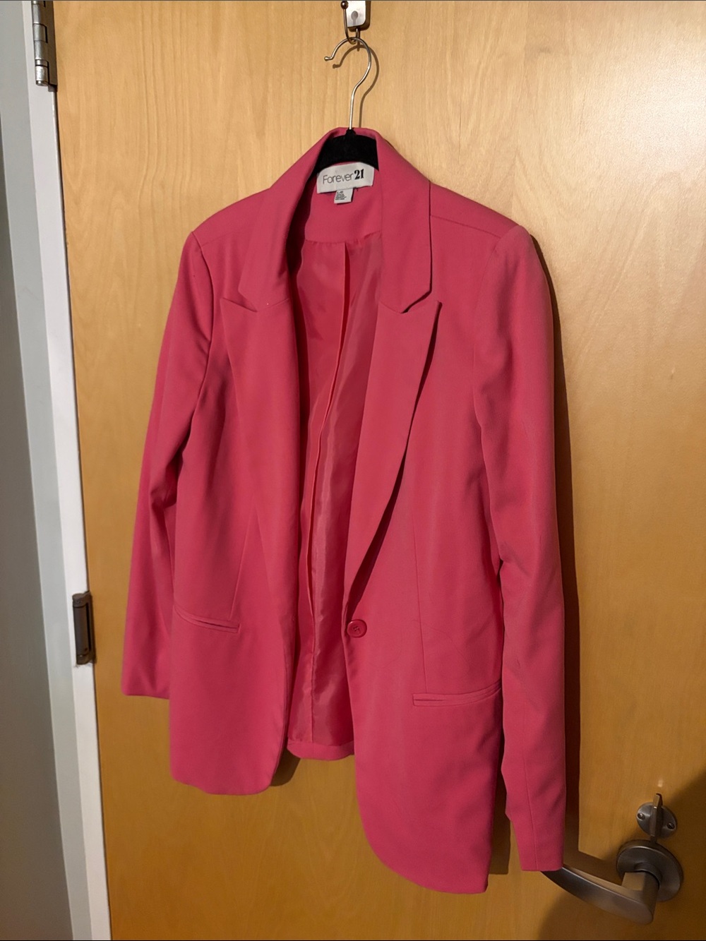 Forever 21 Pink Tailored Blazer Jacket